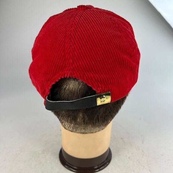 VTG 1987 Western Region of USSA Junior Olympics MT Hat Corduroy Red Cap Hat - Picture 6 of 9